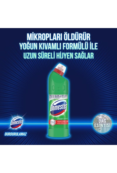 Domestos Yoğun Kıvamlı Çamaşır Suyu Dağ Esintisi 750 ml