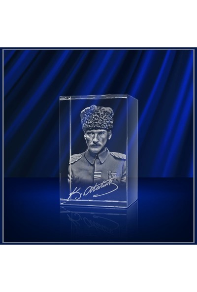 3D Kristal Atatürk 02