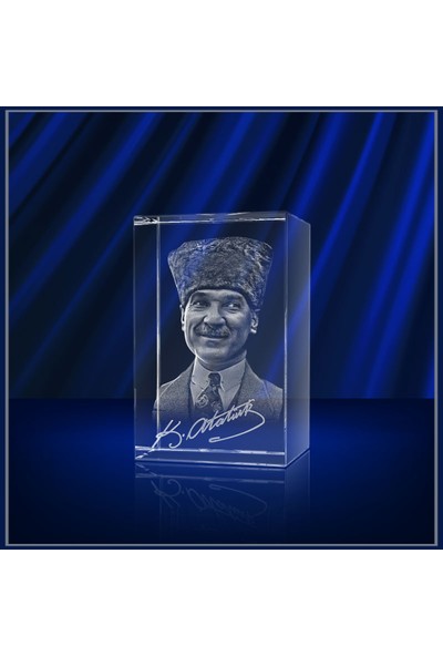3D Kristal Atatürk 03