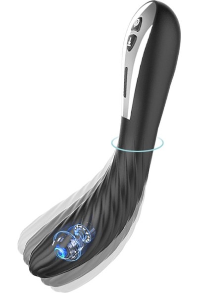 Xuanai Özel Kabartmalı Şarjlı Vibratör - Siyah Model 2