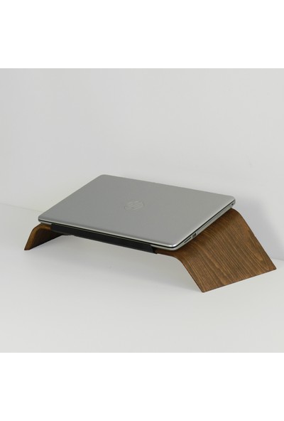 Fagus Wood Doğal Ağaç Laptop Masa Standı ve Yükseltici Notebook Tutucu