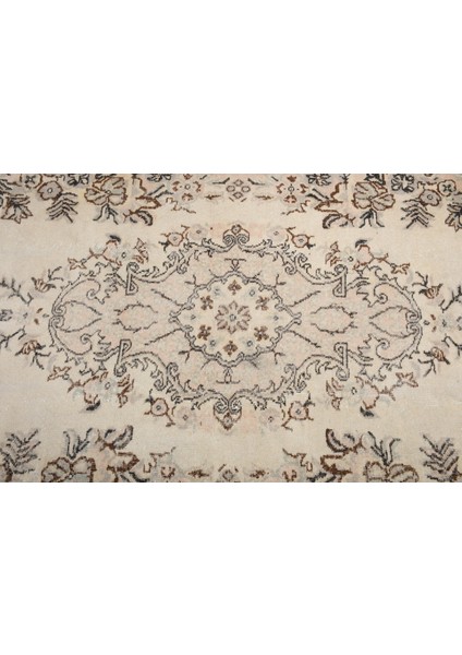 Türk Halısı, Eskitme Halı, Halı, 166 x 306 cm Bej Halı, Dekoratif Oturma Odası Halı, 3419