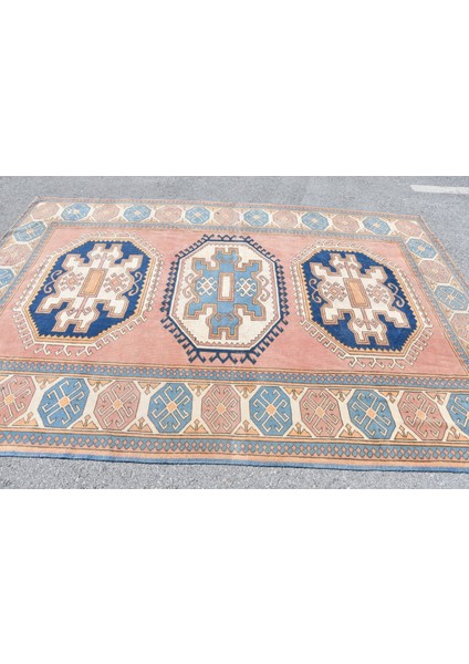 Türk Halısı, Eskitme Halı, Halı, 208 x 294 cm Pempe Halı, Dekoratif Büyük Halı, Kabilesı Oturma Odası modelleri