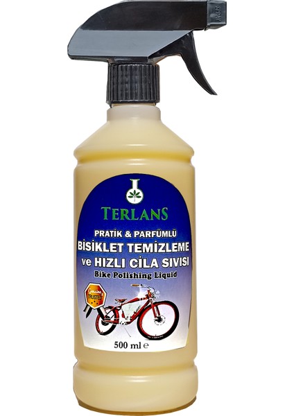 Bisiklet Hızlı Cila Temizlik ve Boya Koruma Parfümlü 500 ml + Mikrofiber Bez
