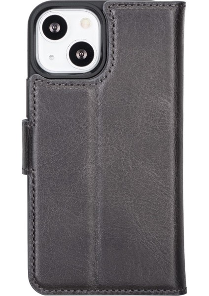 Apple iPhone 13 Mini Uyumlu Deri Cüzdanlı Kılıf Mwwn Tn1 Gri fırsatları