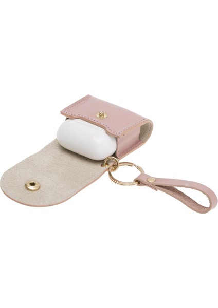 Apple Airpods 2.nesil Uyumlu Deri Kılıf Mai Snap Nu2 Pembe indirimleri