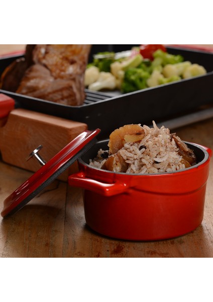 Döküm Yuvarlak Tencere. Trendy Çap(Ø) 12CM. - Siyah fırsatları