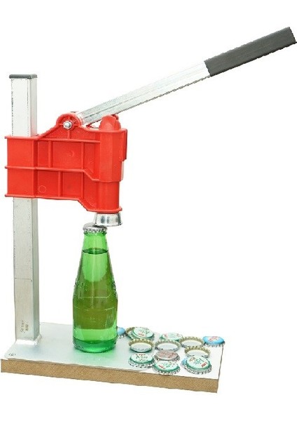 Soda Şişesi Kapatma Aleti Soda Gazoz Kapağı Kapama Makinası Kırmızı fiyatları