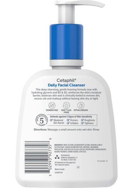 Cetaphil Günlük Yüz Temizleyici 237ML