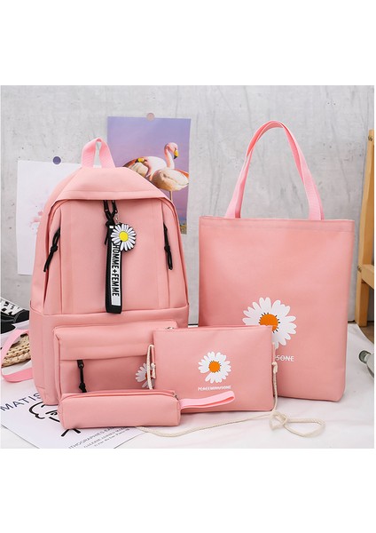 Kız Kanvas Okul Çantası Ortaokul Lise Öğrenci Sırt Çantası Basit Sırt Çantası Kadın (Yurt Dışından) fiyatları