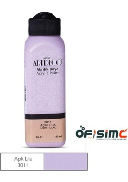 140ML Açık Lila Akrilik Boya 3011