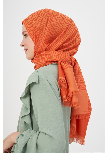 Jakar Laby Desen Şal - Orange fiyatları