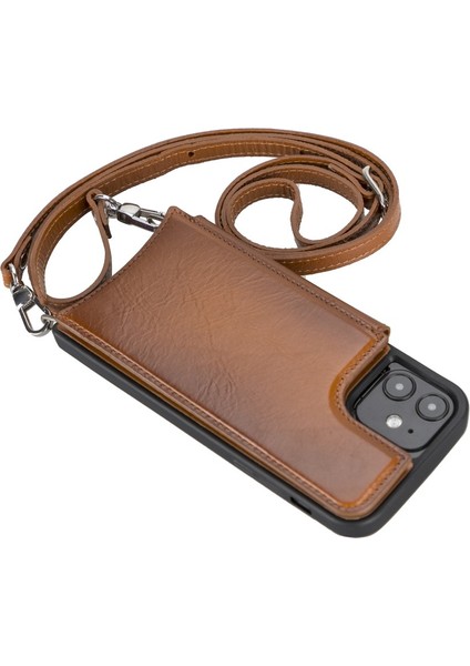 Apple iPhone 12 Pro Uyumlu Deri Askılı Kılıf Ufw RST2EF Taba fiyatları