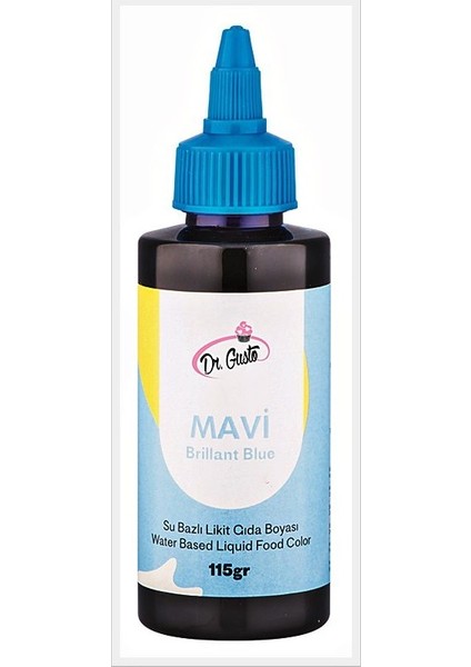 Su Bazlı Likit Mavi Gıda Boyası 115 gr