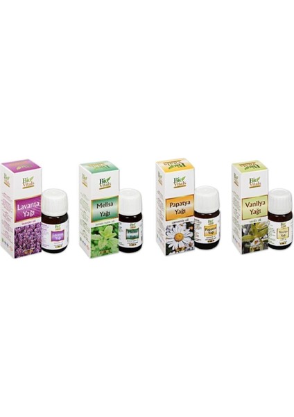 Lavanta Melisa Papatya Vanilya-Aromatik Masaj-Cilt Bakım Yağ Seti