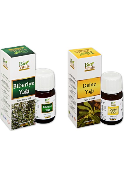 Defne ve Biberiye-Aromatik Masaj-Cilt Bakım Yağ Seti