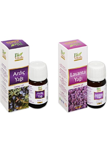 Ardıç ve Lavanta-Aromatik Masaj-Cilt Bakım Yağ Seti
