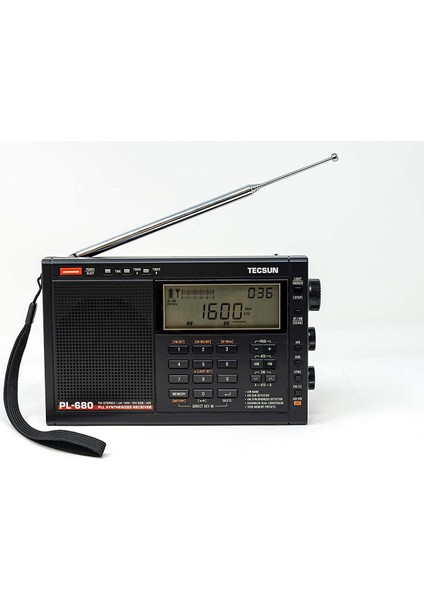 PL680 Taşınabilir Dijital Pll Çift Dönüşüm Am/fm/lw/sw ve Ssb'li Hava Bantlı Telsiz (Tek Yan Bant) Alımı