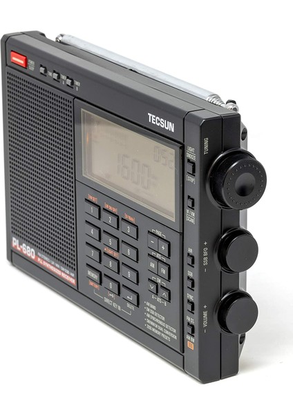 PL680 Taşınabilir Dijital Pll Çift Dönüşüm Am/fm/lw/sw ve Ssb'li Hava Bantlı Telsiz (Tek Yan Bant) Alımı