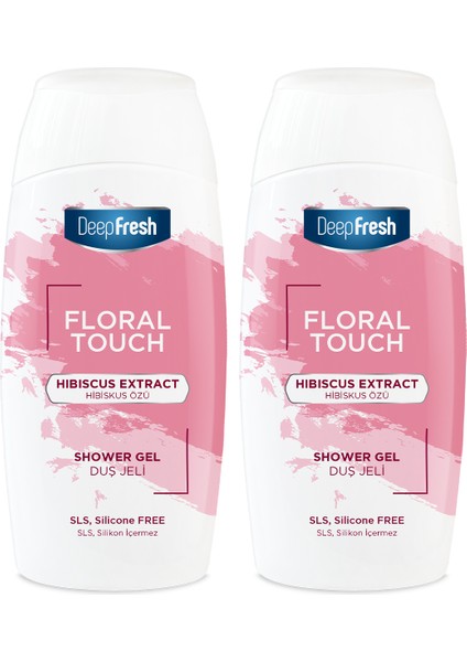 Deep Fresh Floral Touch Duş Jeli Hibiskus Özü 400 ml 2 Adet