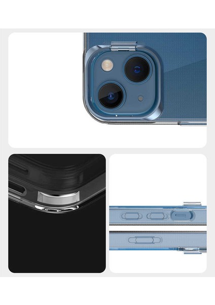 Apple iPhone 13 Kılıf Metal Lens Korumalı Standlı Skuba Kapak modelleri
