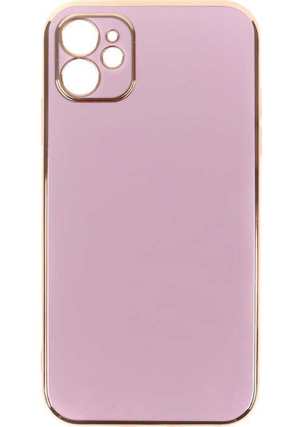Apple iPhone 11 Kılıf Parlak Kenarlı Kamera Korumalı Bark Kapak