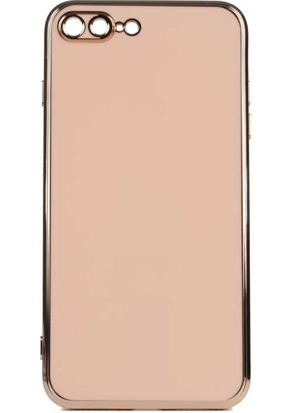 Apple iPhone 7 Plus Kılıf Parlak Kenarlı Kamera Korumalı Bark Kapak