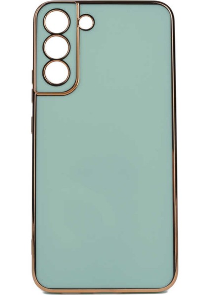 Galaxy S22 Plus Kılıf Parlak Kenarlı Kamera Korumalı Bark Kapak