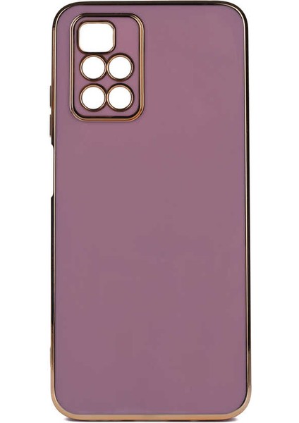 Xiaomi Redmi 10 Kılıf Parlak Kenarlı Kamera Korumalı Bark Kapak