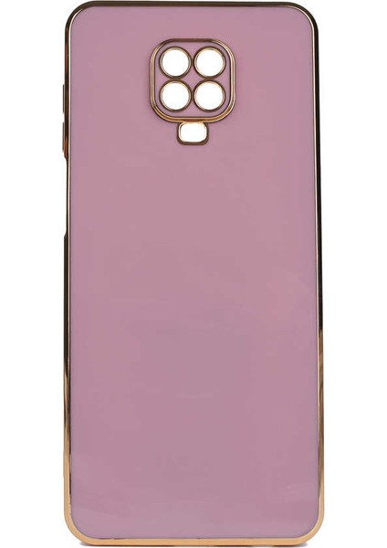 Xiaomi Redmi Note 9s Kılıf Parlak Kenarlı Kamera Korumalı Bark Kapak