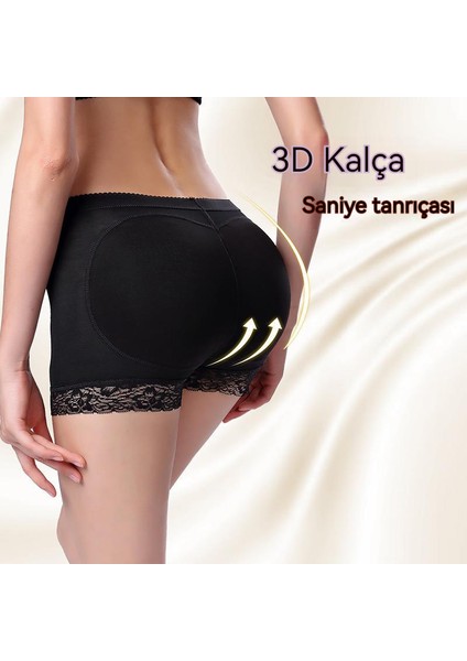 Vücut Şekillendirme Pantolon Kalça Göbek Düz Köşe Kadın Pantolon Sahte Popo Kalça Külot (Yurt Dışından)