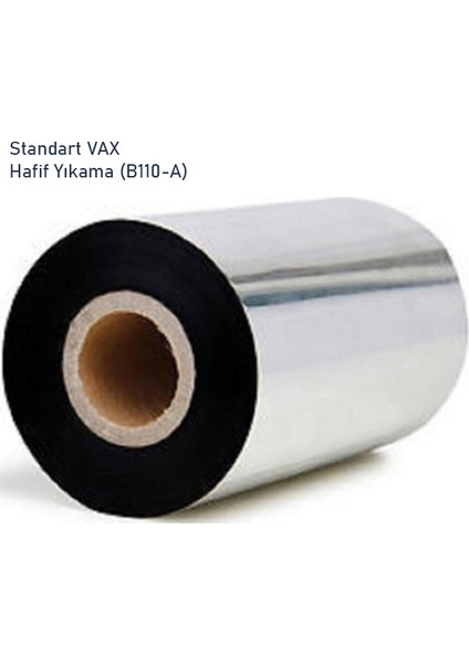 Netsan Etiket Standart Wax Resin Ribon 5X30MMX300M. (B110-A) Hafif Yıkama Outside