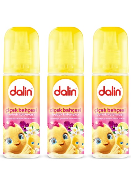 Bebek Kolonyası Çiçek Bahçesi 150 ml x 3 Adet