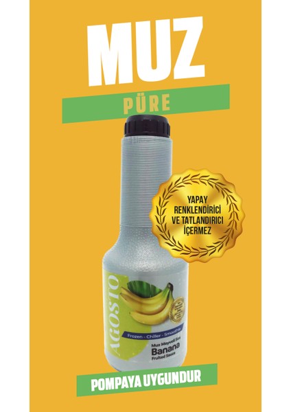 6 x 1 kg Muz Meyveli Püre