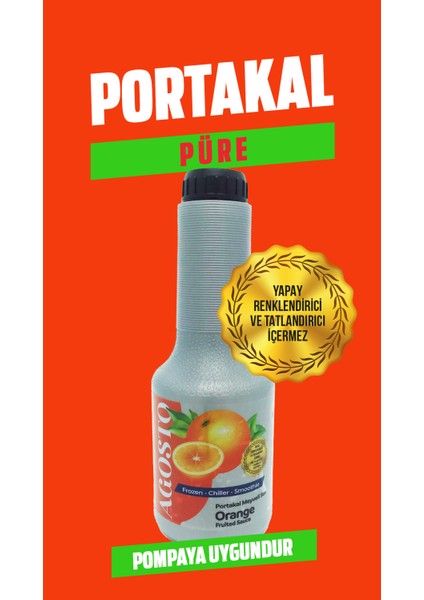 6 x 1 kg Portakal Meyveli Püre