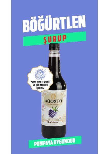 700 ml Böğürtlen Aromalı Şurup