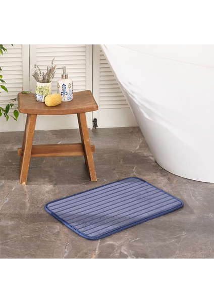 Evy Indigo Banyo Paspası 40 x 60 cm