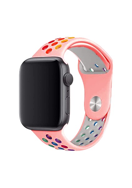 Amazfit Bip Lite Watch Için Delikli Silikon Kordon Kayış - KY12