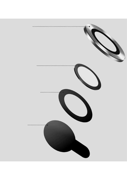 Apple iPhone 14 Ile Uyumlu Profesyonel Kamera Lens Koruma Camcov Mavi