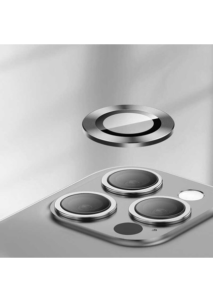 Apple iPhone 14 Pro Max Ile Uyumlu Profesyonel Kamera Lens Koruma Camcov Colorful