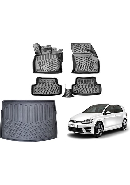 Volkswagen Golf 7 2013-2020 Rizline 3D Paspas ve Bagaj Havuzu