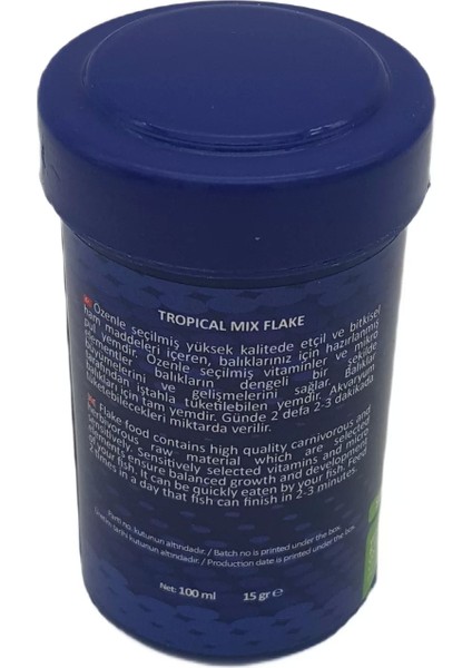 Tropical Mix Flake Pul Balık Yemi 100 ml