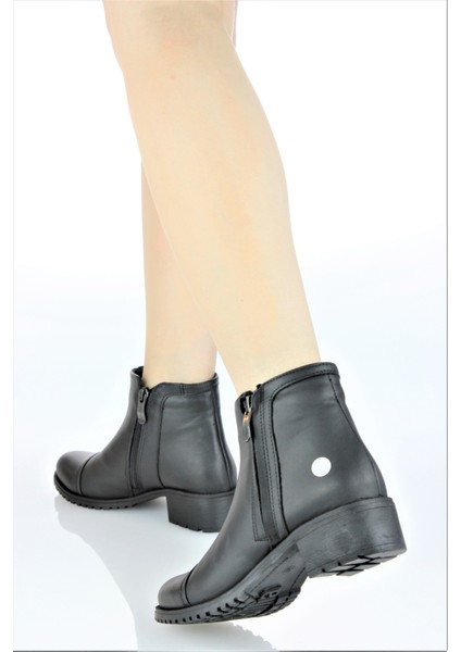 Kadın Deri Klasik Tarz Alçak Topuklu Yarım Bot M23-KB1080 fırsatları