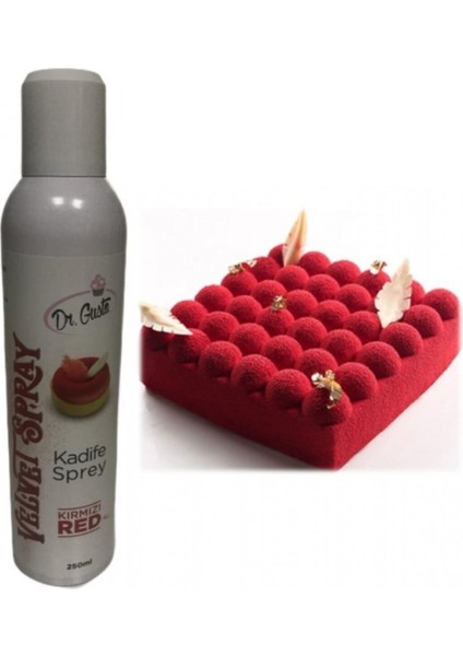 Kadife Sprey Gıda Boyası Kırmızı 250 ml