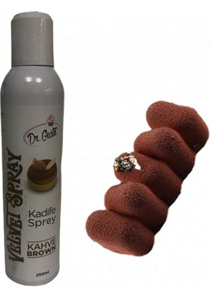 Kadife Sprey Gıda Boyası Kahve 250 ml