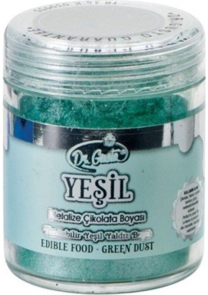 Yenilebilir Yeşil Metalik Toz Sim Boya 10 gr