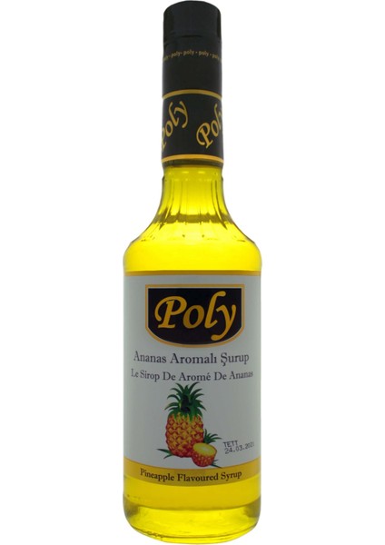 Ananas Aromalı Kokteyl Şurubu 750 ml