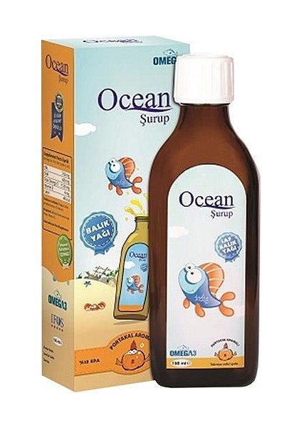 Ocean Omega3 Şurup 150 ml - Portakal
