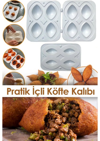 Pratik Içli Köfte Kalıbı Aparatı - Dolgulu Içli Köfte Yapma Aparatı