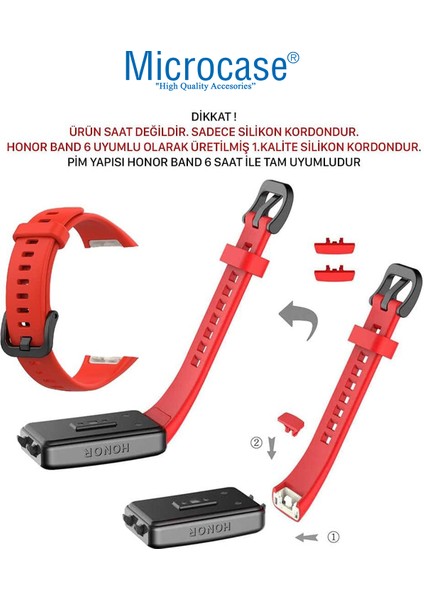 Honor Band 6 Için Silikon Kordon Kayış - KY43 modelleri